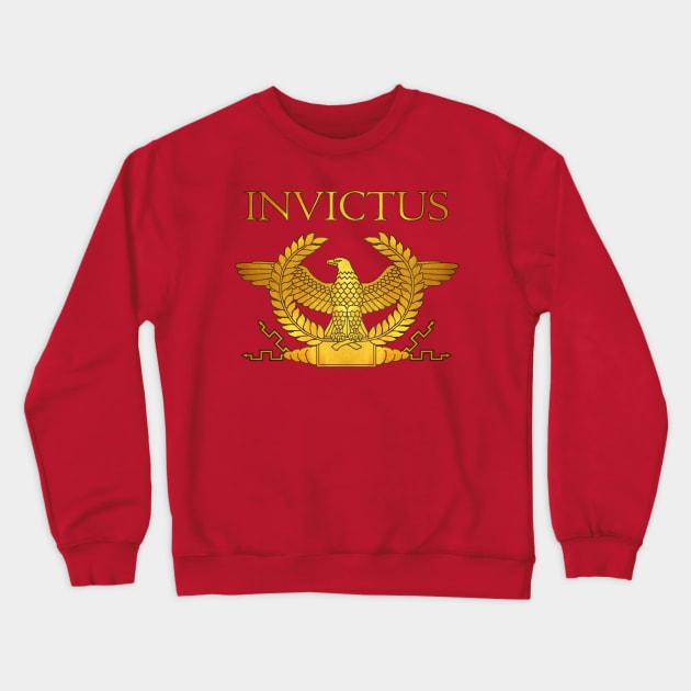 Invictus Golden Eagle Crewneck Sweatshirt by AtlanteanArts